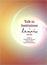 Talk in Institutions: A Lansi Volume Book Cover