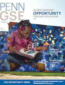 Penn GSE Magazine Cover Spring 2016