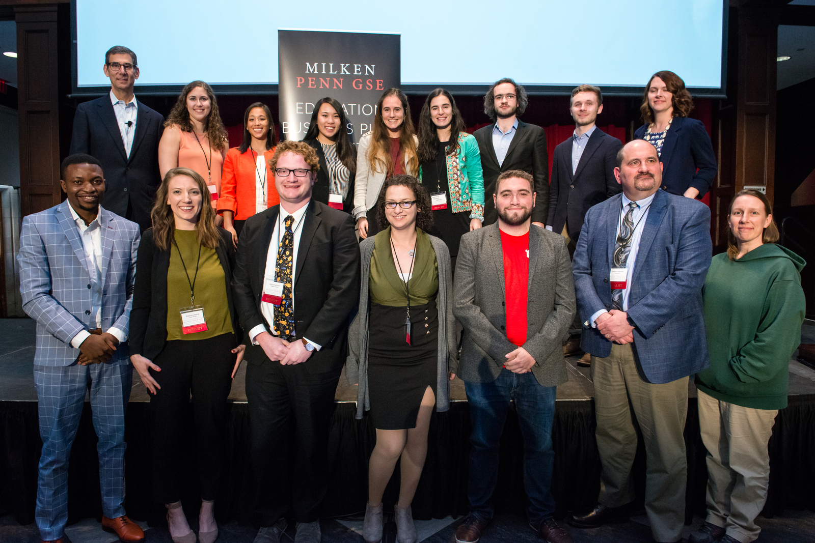 Participants in the Milken-Penn GSE Education Business Plan Competition