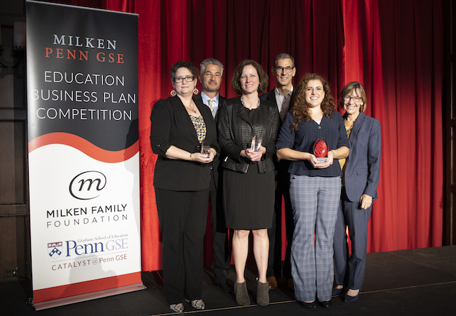 Winners of the Milken-Penn GSE Education Business Plan Competition