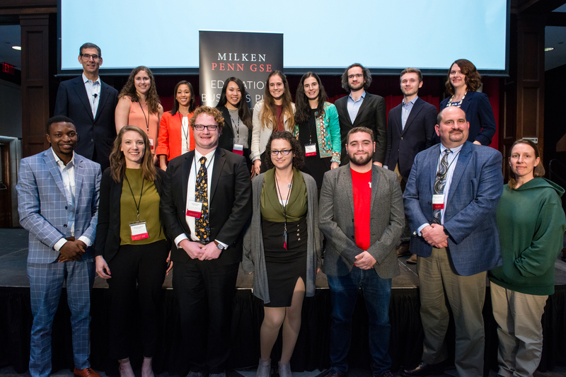 Participants in the Milken-Penn GSE Education Business Plan Competition