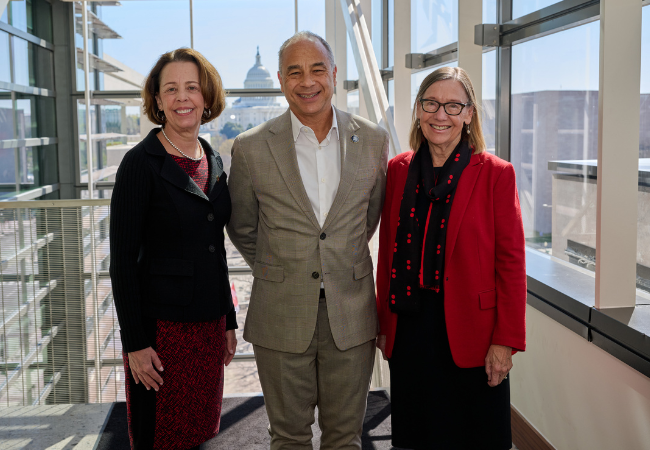 University of Wisconsin-Madison School of Education Dean Diana Hess, Johns Hopkins School of Education Dean Christopher Morphew, and former Penn GSE Dean and Professor of Education Pam Grossman
