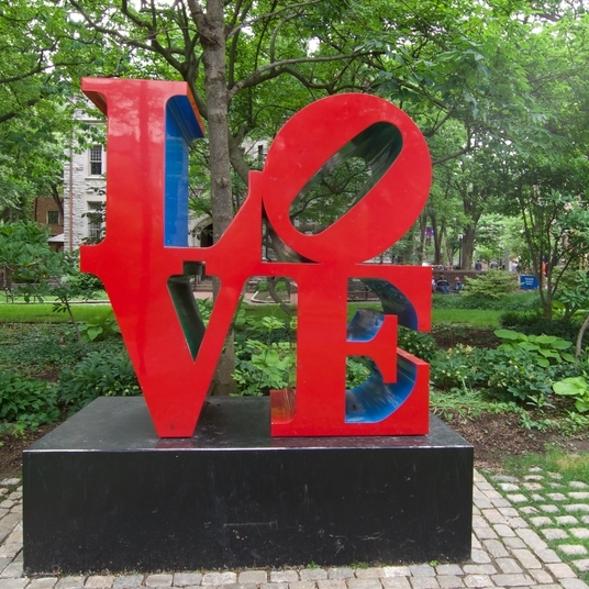 Penn's Campus LOVE Statue