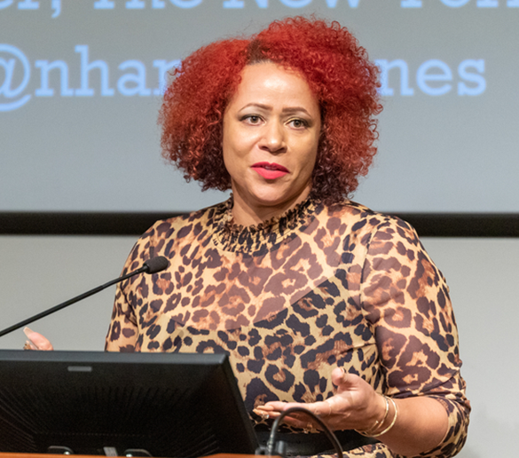 Nikole Hannah-Jones speaks at Penn GSE/Penn Law, Fall 2019