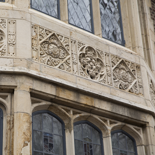 Ornate architecture on Penn's campus.