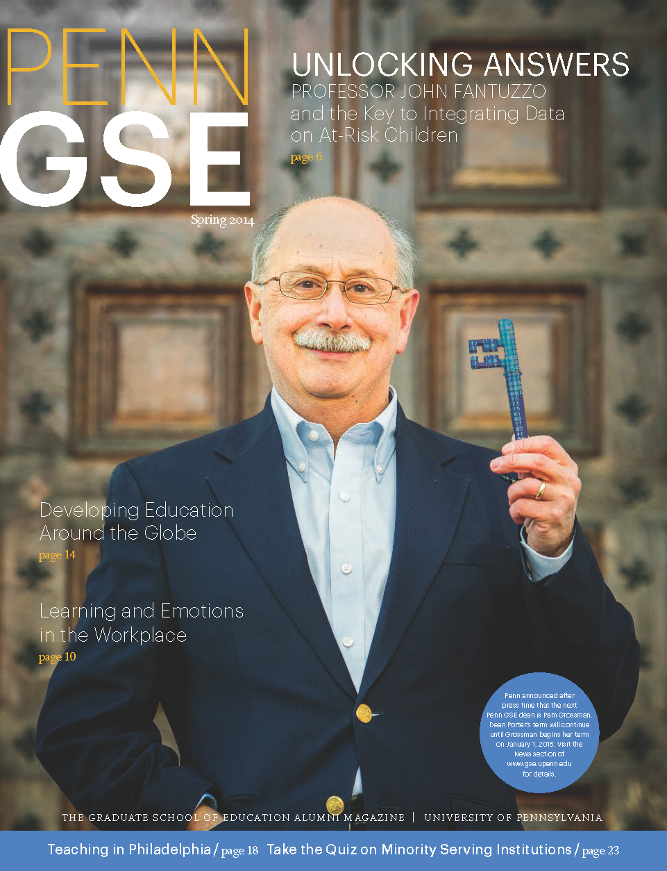 Spring 2014 Penn GSE Magazine Cover