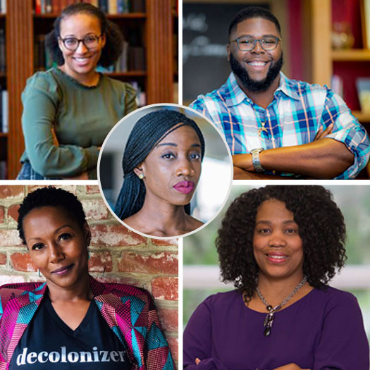 Collage of Past Speakers from Penn GSE's Visiting Scholars Series: Diverse Perspectives in Education