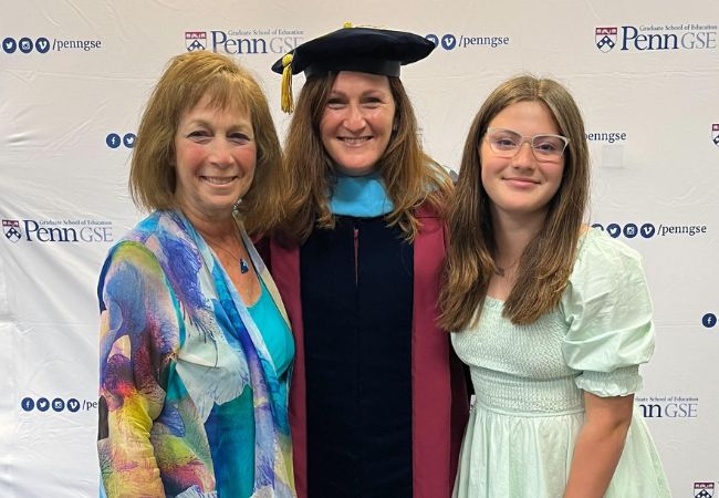 Three generations of women