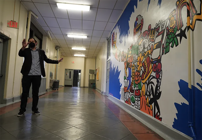Lea School hallway