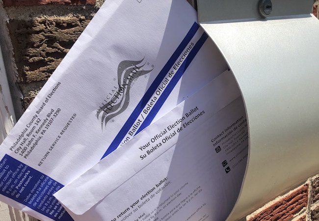 Pennsylvania mail-in ballots for the 2020 primary election. 