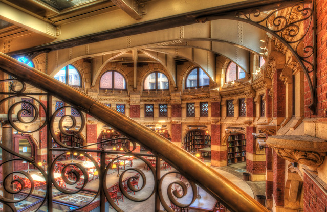 Ornate stairwell at Penn