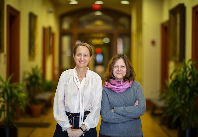 Sophie Rosenfeld, professor of history in the School of Arts and Sciences, left, and Sigal Ben-Porath, professor of education in the Graduate School of Education. 