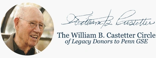 Portrait photo of William B. Castetter with his signature next to it