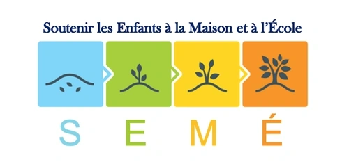 Logo that says SEME: Soutenir les Enfants a la Maison et a l’Ecole