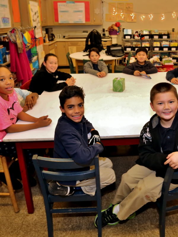 Group of children in a Philadelphia classroom