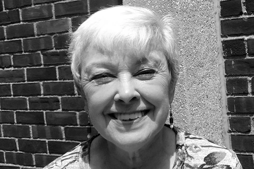 Greyscaled headshot of Betty Deane