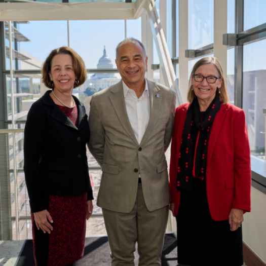 University of Wisconsin-Madison School of Education Dean Diana Hess, Johns Hopkins School of Education Dean Christopher Morphew, and former Penn GSE Dean and Professor of Education Pam Grossman