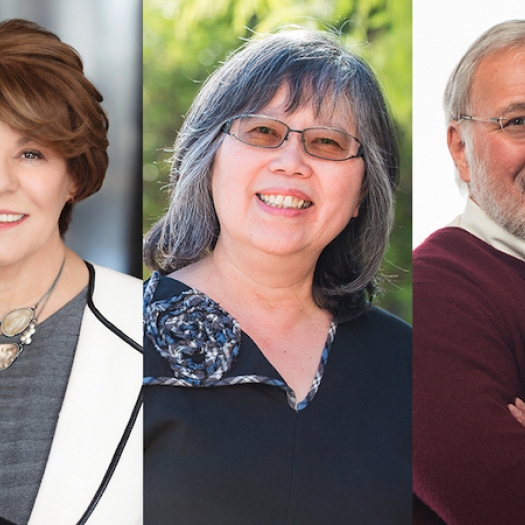 2020 McGraw Prize in Education winners, from left, Estela Mara Bensimon, Michelene (Micki) Chi, and Joseph S. Krajcik .