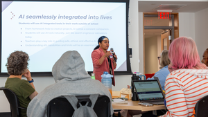 Betty Chandy leads the PASS workshop