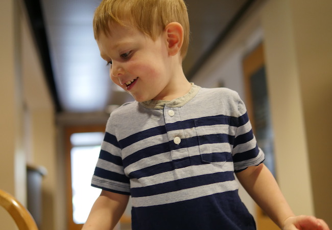 A boy at play.