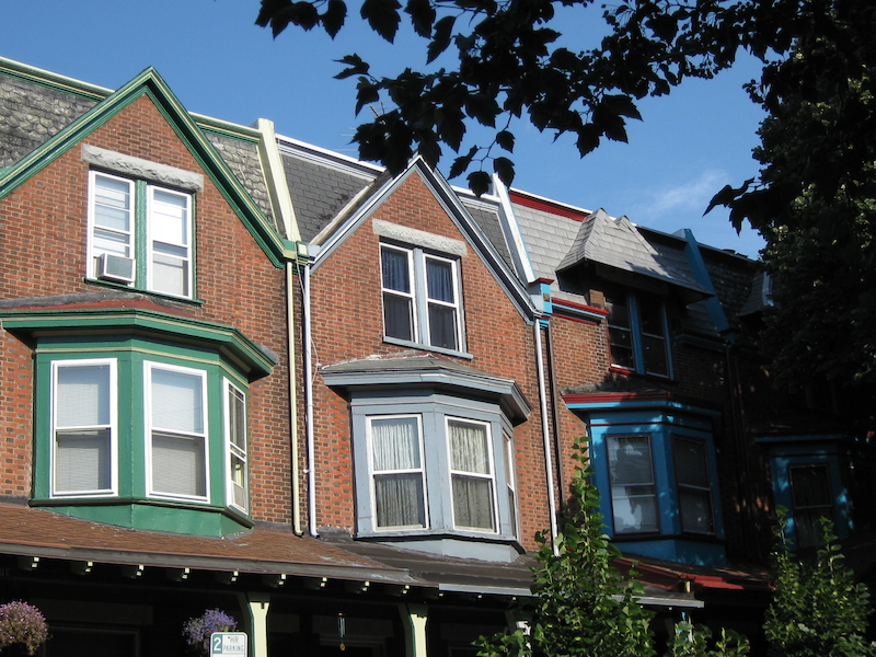 Row houses in West Philadelphia.