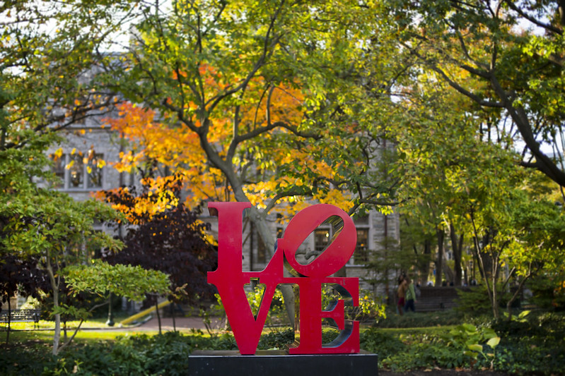 The Love Statue in Philadelphia