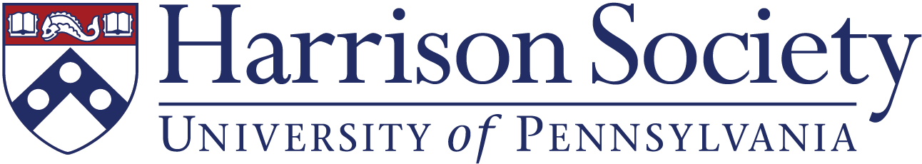 Logo for the Harrison Society at the University of Pennsylvania, featuring a gold key