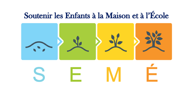 SEME (Soutenir les Enfants a la Maison et a l’Ecole, or Keeping Children at Home and School) Project logo