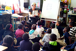 Lea School Teacher Reading